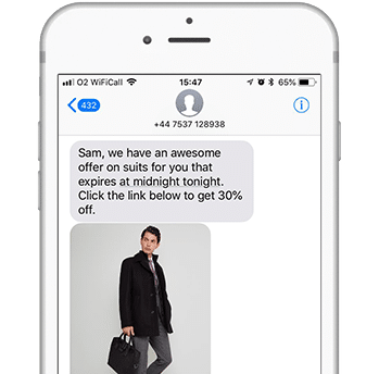 Text Message Personalized Shopper