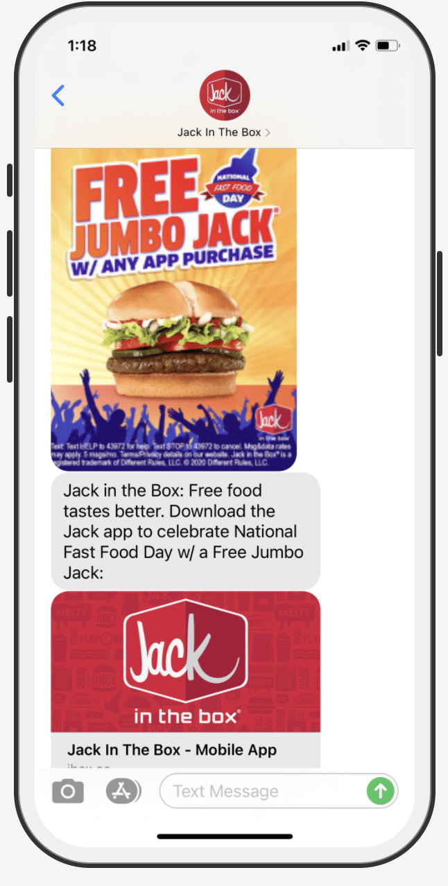 Photo Of Mobile Advertising With Jack In A Box Campaign