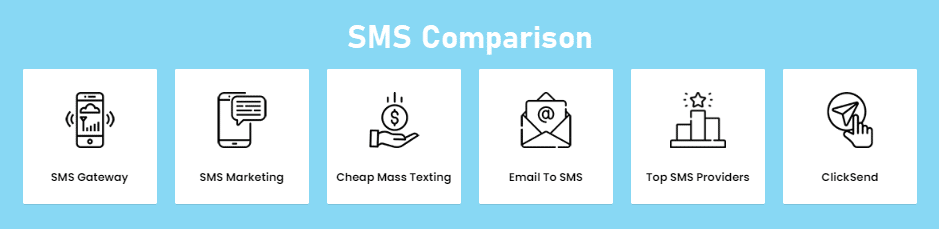 SMSCOMPARISON Features